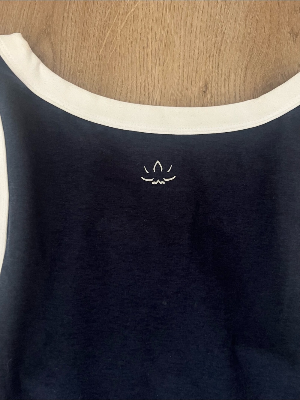 Beyond Yoga Navy Blue Mini Dress with White Trim - Picture 7 of 8